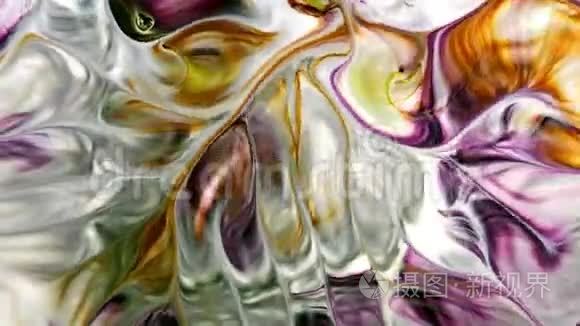 抽象艺术水墨爆炸湍流视频