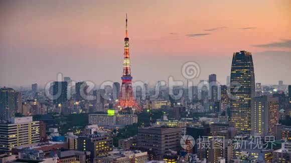 东京，日本天际线