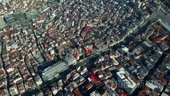 从天空看伊斯坦布尔火鸡视频