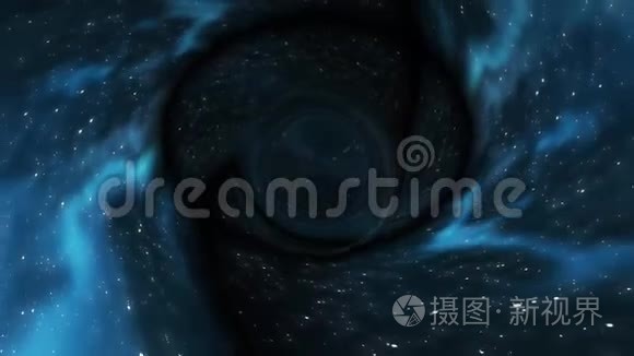 黑洞拉星空间时间漏斗坑动画背景新质量科普酷酷4k股票