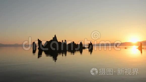 加州莫诺湖风景区图法组日出视频