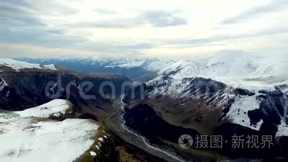 雪山景观视频