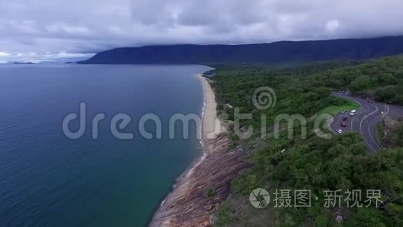 一个美丽的岛屿空中