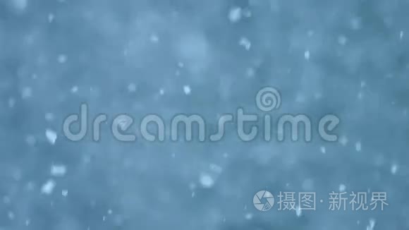 摘要暴风雪蓝色纹理背景视频