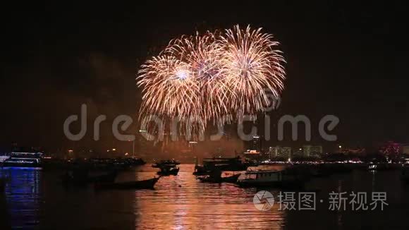 泰国芭堤雅国际烟花节视频