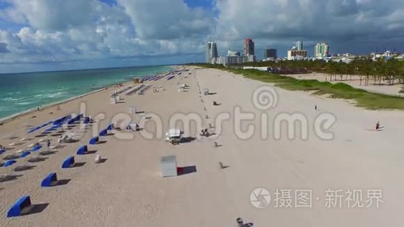 迈阿密海滩航空录像视频