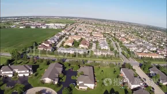高空俯视的住宅视频