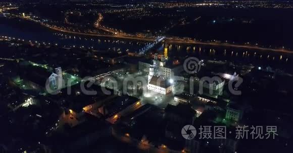 古城夜景视频