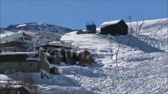 智利圣地亚哥滑雪胜地视频