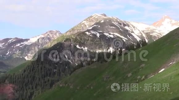 夏季科罗拉多山脉风景区视频