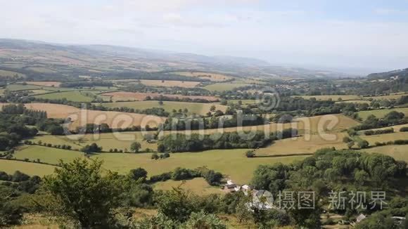 从昆托克山萨默塞特英格兰景观视频