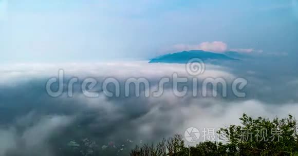 台湾城市黄昏时台北市景