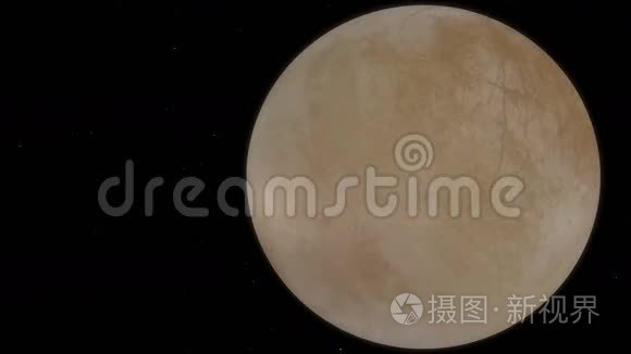 欧罗巴月旋转时移和木星转换视频