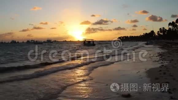 多米尼加海滩日落