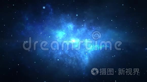 摘要星云空间旅行循环背景视频