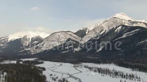加拿大美丽的空中景观视频