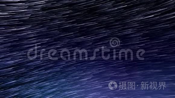 星星会随着时间推移在夜空背景蓝紫色自然暗星系空间