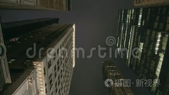 纽约建筑立面的建筑细节视频