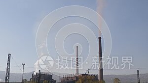 工厂大气污染的照片视频