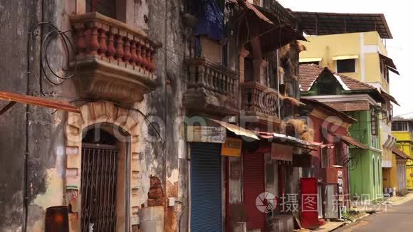 印度的一条市场街视频