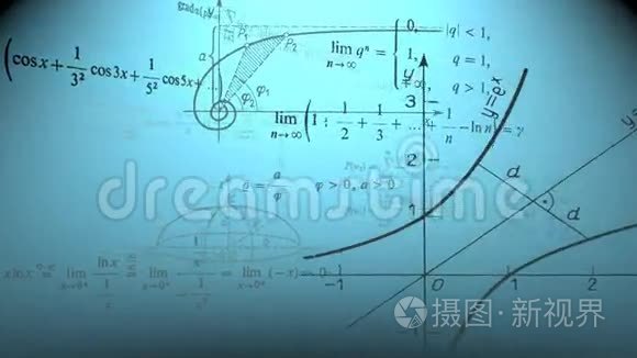 飞行的数学公式和图形.. 可循环使用。