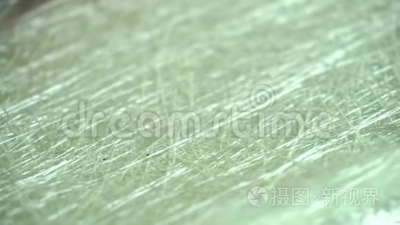 白色玻璃纤维复合材料原料背景视频