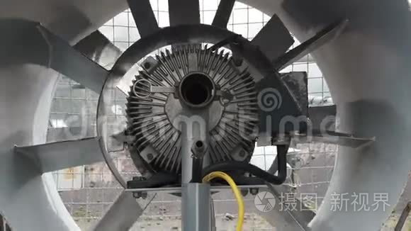 大型工业金属电气通风风机室外视频